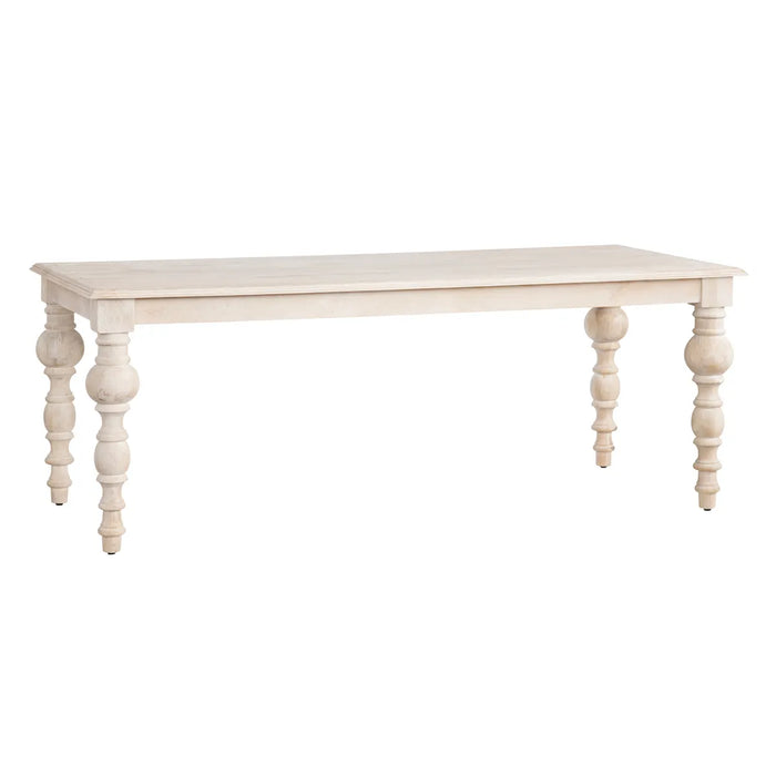 Harvest Farmhouse Dining Table - White Wash