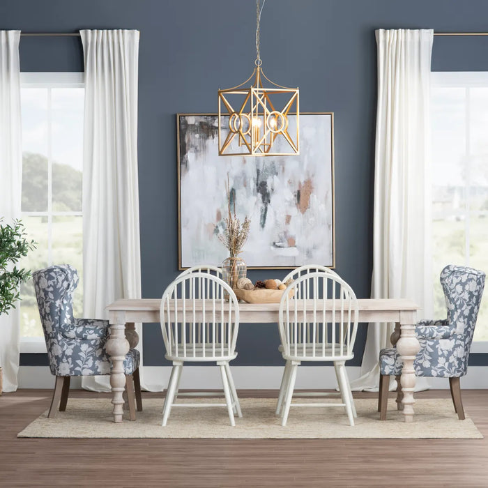 Harvest Farmhouse Dining Table - White Wash