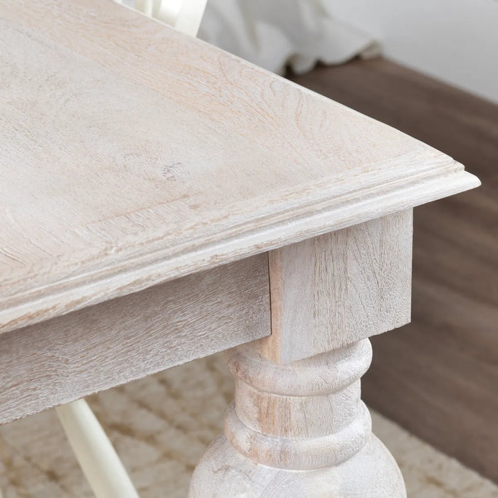 Harvest Farmhouse Dining Table - White Wash