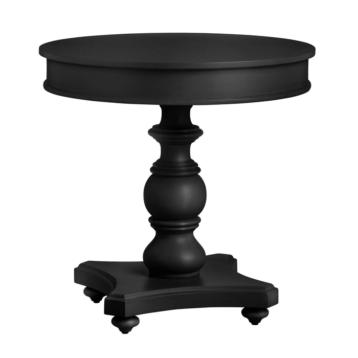 Ashleigh Round End Table - Black