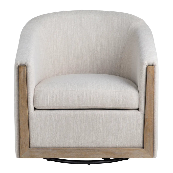 Bennett Swivel Accent Chair - Linen