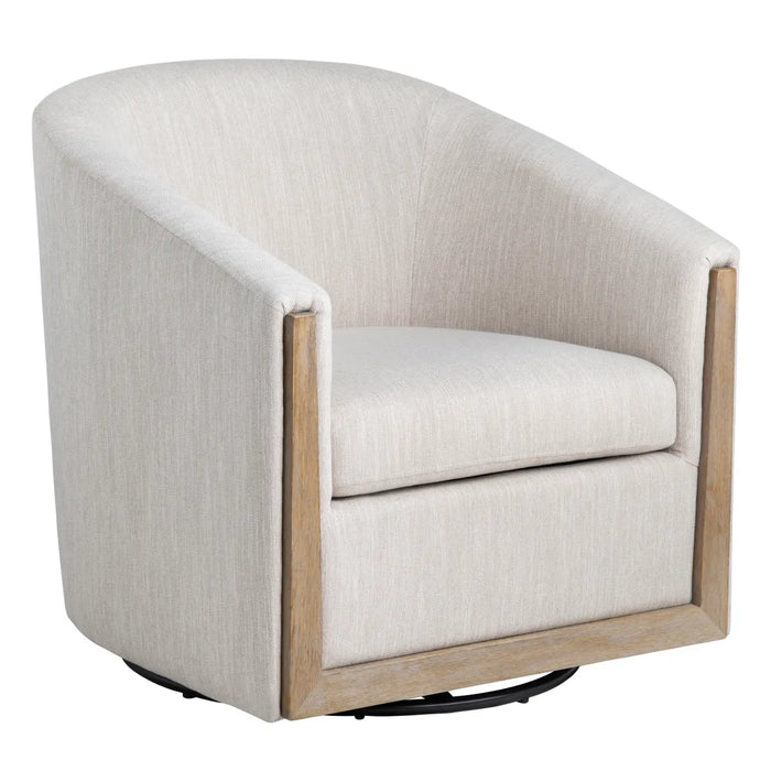 Bennett Swivel Accent Chair - Linen