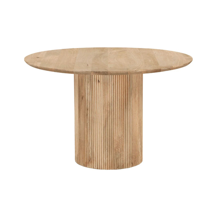 Cylinder 47" Round Dining Table - Natural