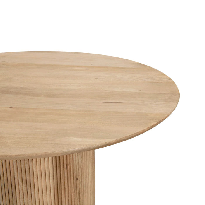 Cylinder 47" Round Dining Table - Natural