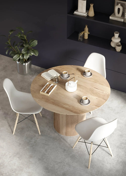 Cylinder 47" Round Dining Table - Natural