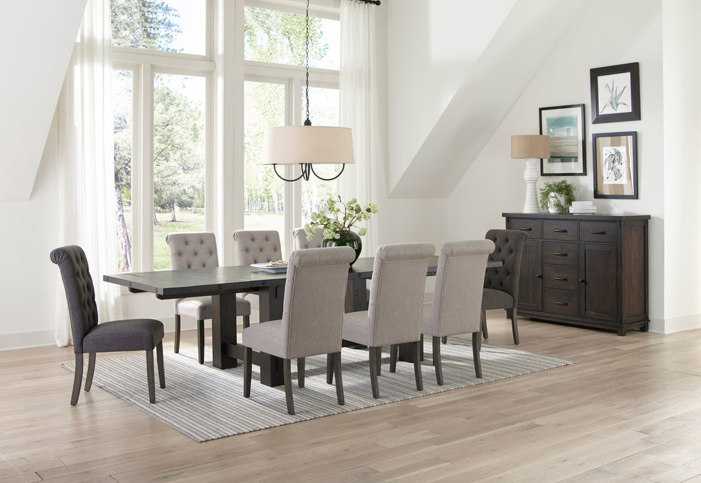 Calandra Collection Solid Wood Trestle Dining Table