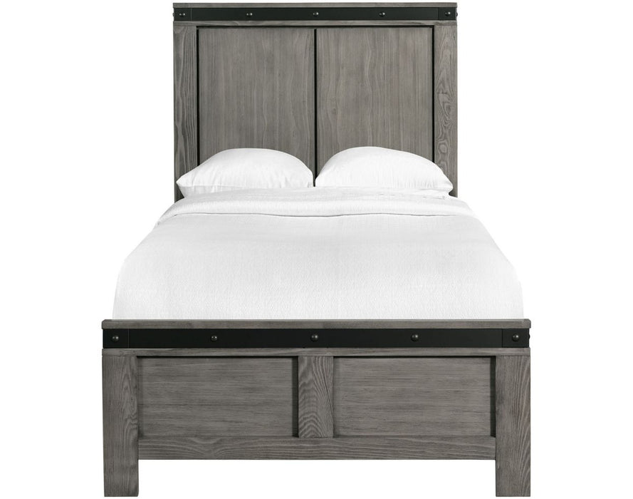 Wade Panel Bed - Grey