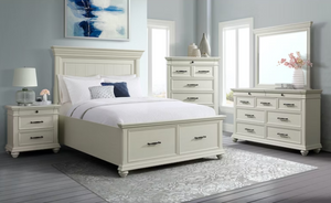 Slater Collection Mirror - Antique White
