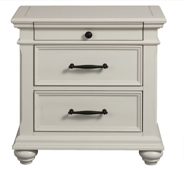Slater Collection Nightstand - Antique White