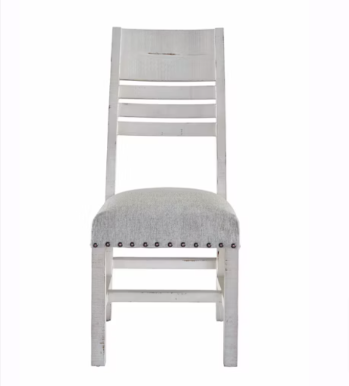 Condesa Wooden Back Side Chair - Antique White