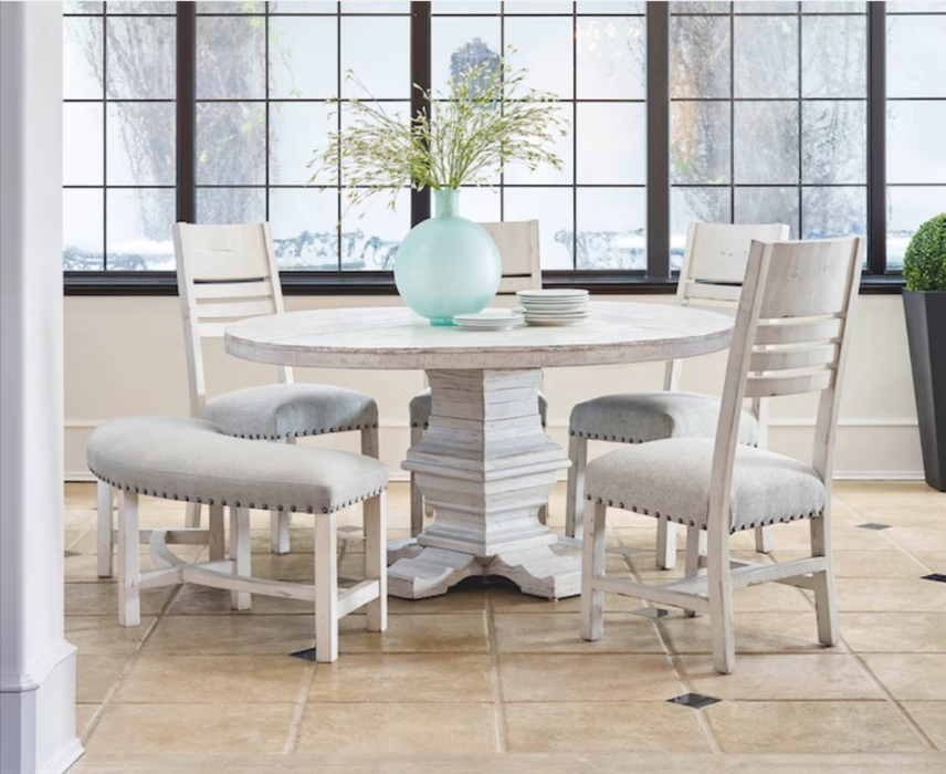 Condesa 60" Round Dining Table - Antique White