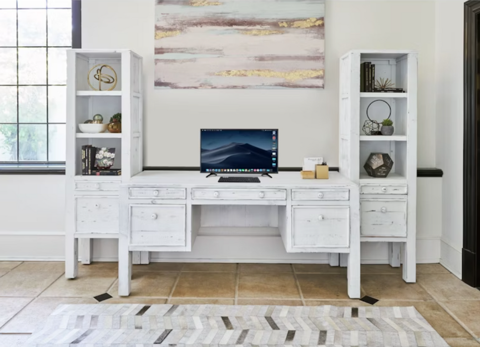 Leo Pier Cabinet - Vintage White