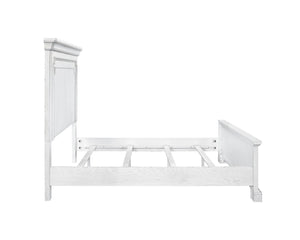 Clara Panel Bed - Antique White