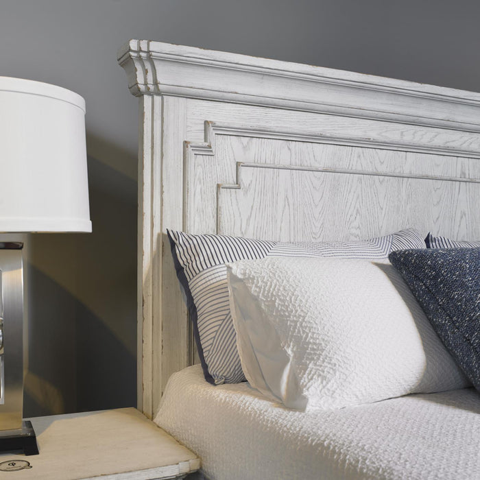 Clara Panel Bed - Antique White
