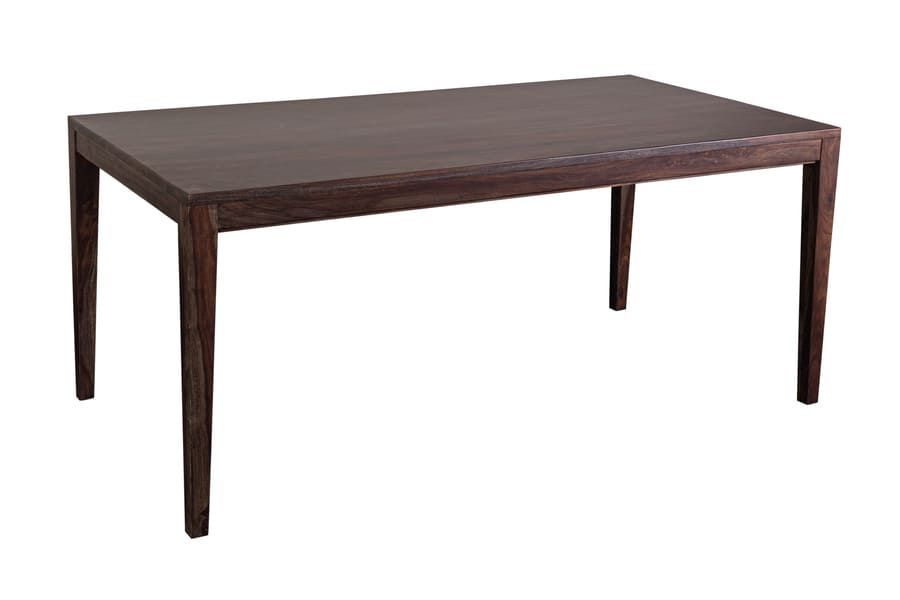 Fall River Solid Sheesham Wood Dining Table - Dark Walnut Finish