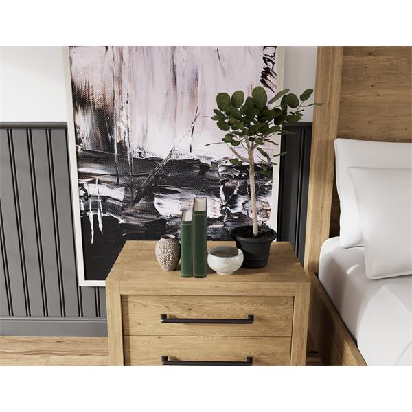 Davie Three Drawer Nightstand