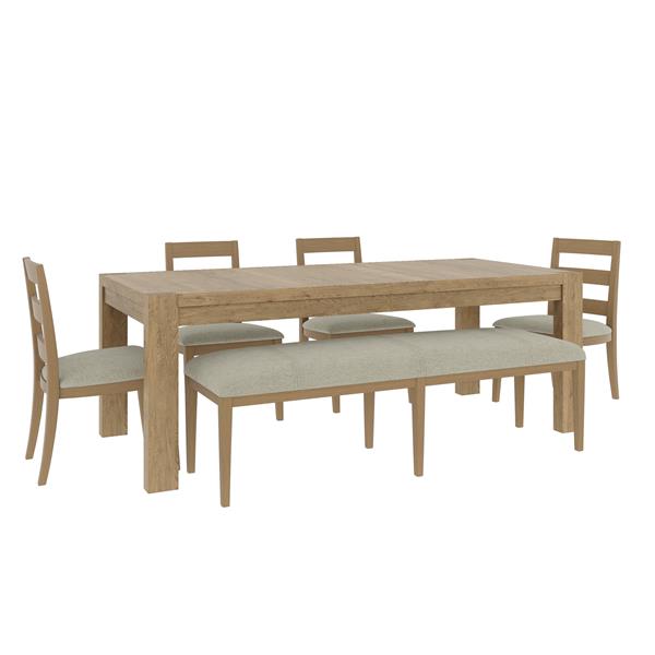 Davie Collection Upholstered Dining Bench
