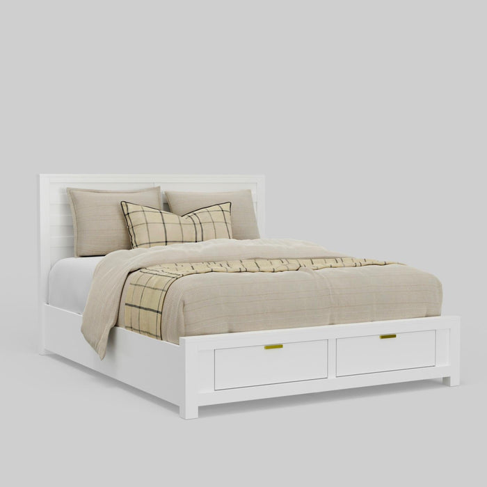 Carmel Collection Storage Bed - White