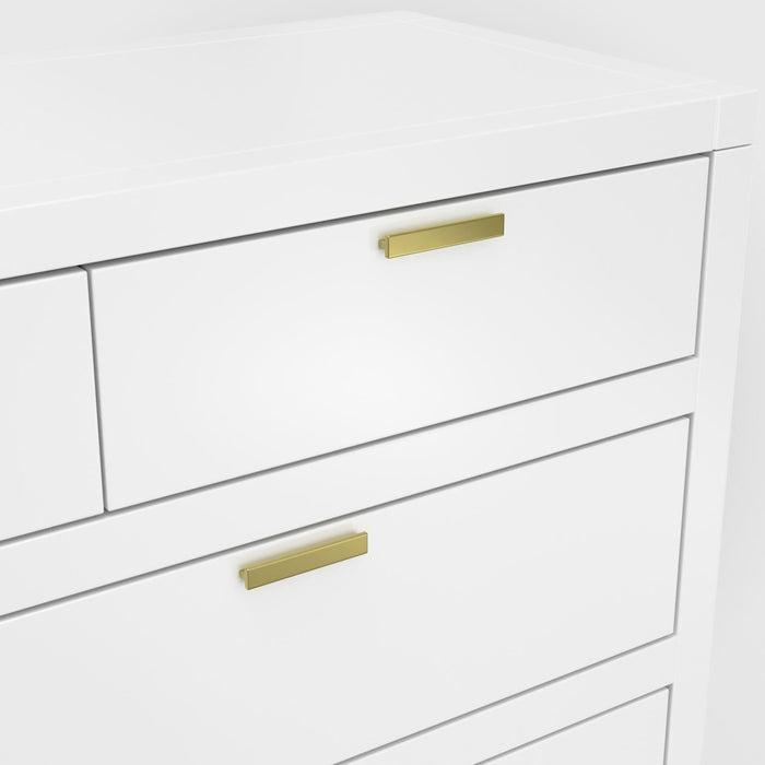 Carmel Collection Seven Drawer Dresser - White