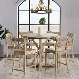 Callista Counter Height Round Dining Table - Natural