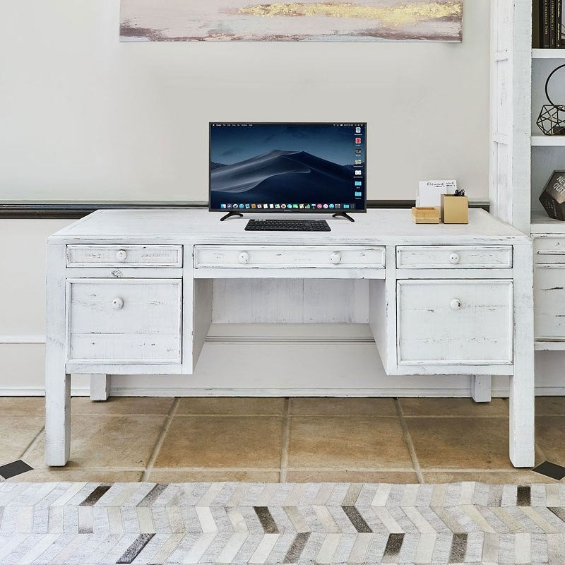 Leo Desk - Vintage White