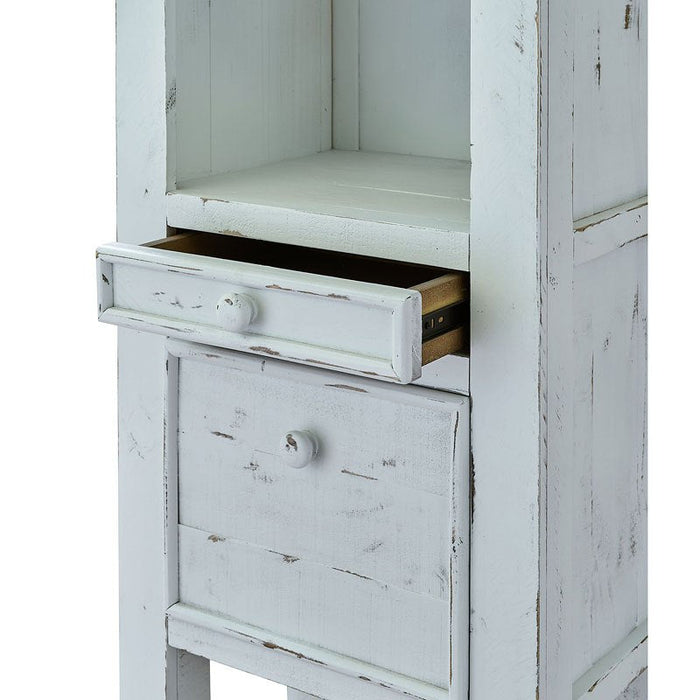 Leo Pier Cabinet - Vintage White