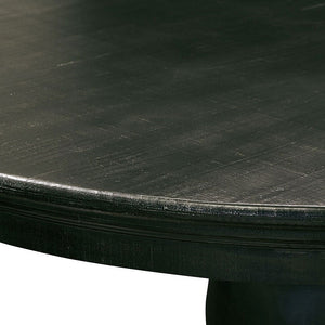 Magnolia 60" Round Pedestal Dining Table - Charcoal