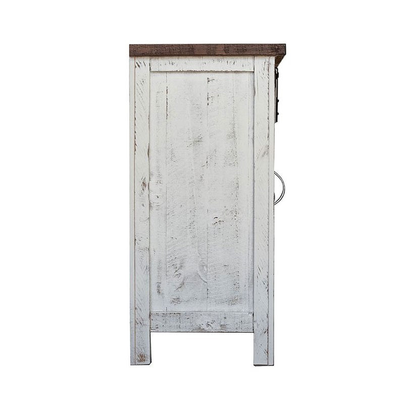 Hugo Barn Door TV Console - White
