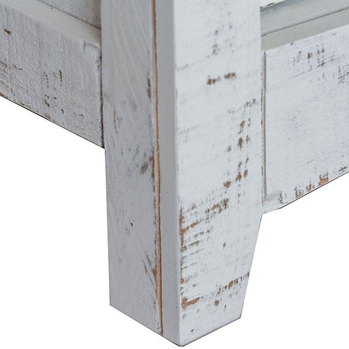 Hugo Barn Door TV Console - White