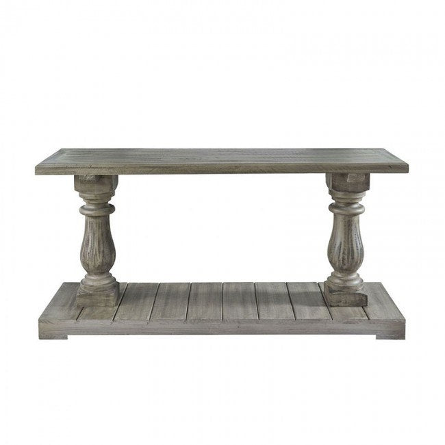 Ivan Four Pedestal Sofa Table - Smoke Grey