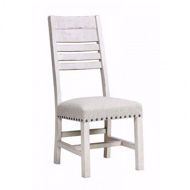 Condesa Wooden Back Side Chair - Antique White