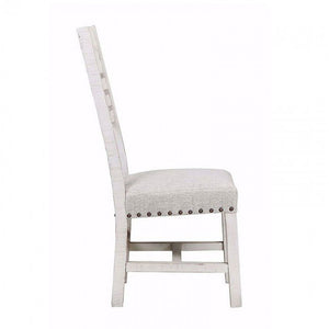 Condesa Wooden Back Side Chair - Antique White