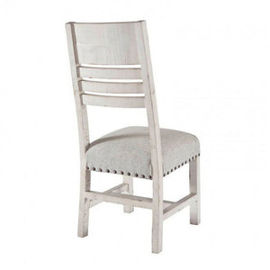 Condesa Wooden Back Side Chair - Antique White