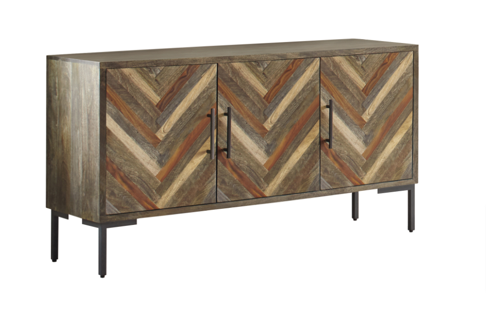 Misty Collection Chevron Sideboard
