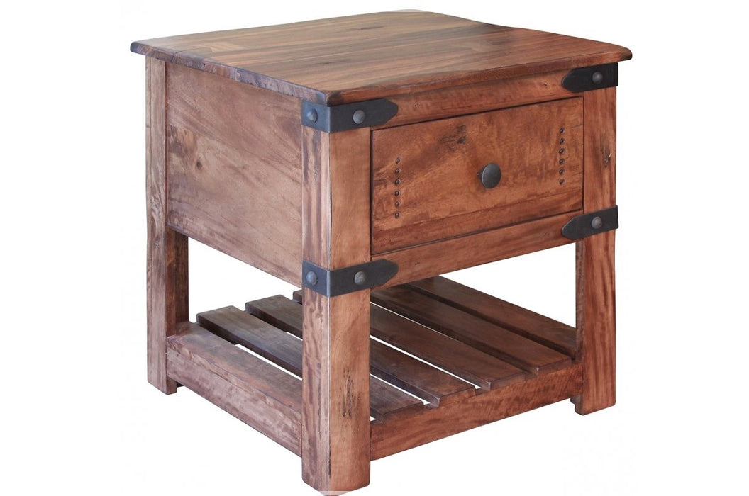 Parota Collection Solid Wood End Table