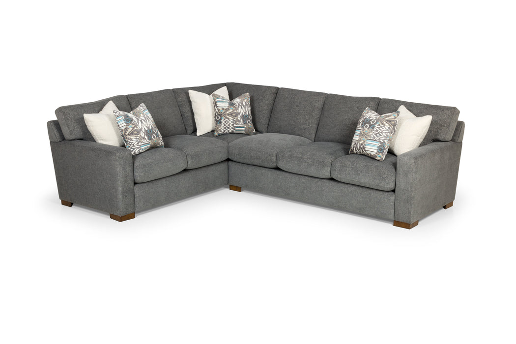 Stanton 471 Feather Down Sectional - Rhapsody Greystone
