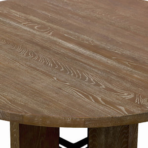 Fraser 52" Round Dining Table - Light Brown