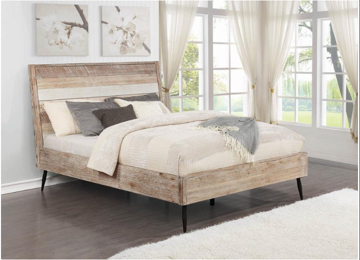 Marlow Collection Rustic Plank Bed