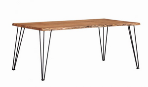 Sherman Collection Solid Live Edge Dining Table