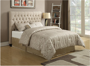 Chloe Collection Upholstered Headboard - Oatmeal