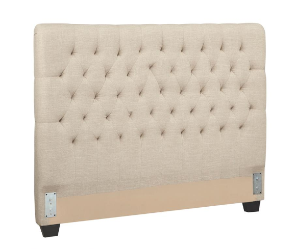 Chloe Collection Upholstered Headboard - Oatmeal