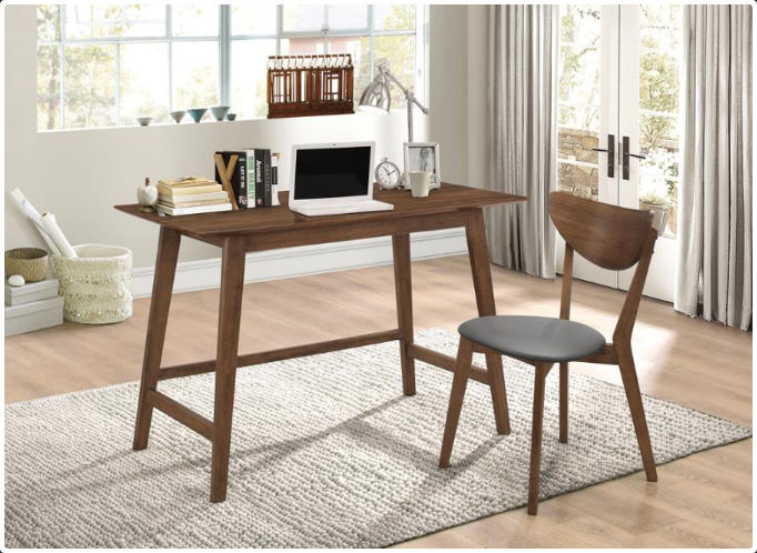 Alfredo Collection Mid Century Modern Desk & Chair Set