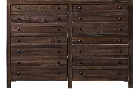 Townsend Collection Eight Drawer Dresser - Java Finish