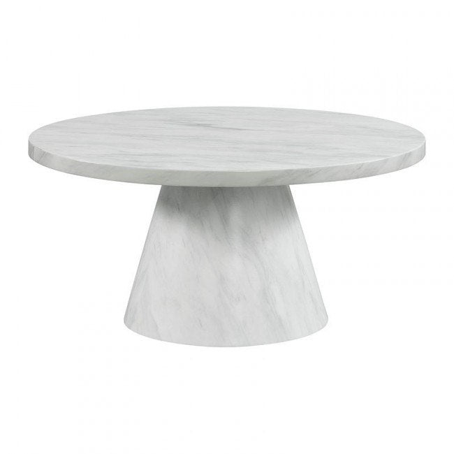 Bellini 36" Round Coffee Table - White