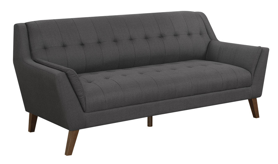 Binetti Collection Mid Century Modern Sofa - Charcoal