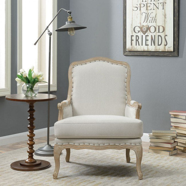 Artesia French Country Accent Chair - Taupe