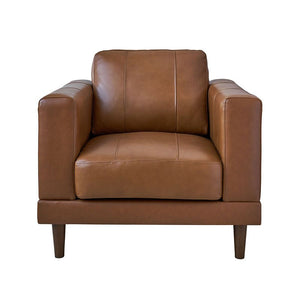Hampton Collection Leather Chair - Tan