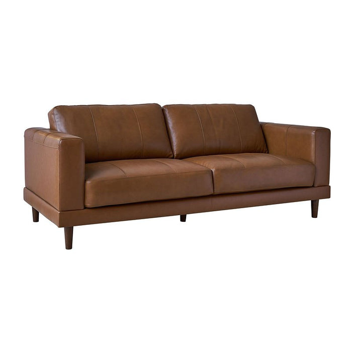 Hampton Collection Leather Sofa - Tan