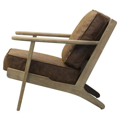 Albert Accent Chair - Nubuck Chocolate