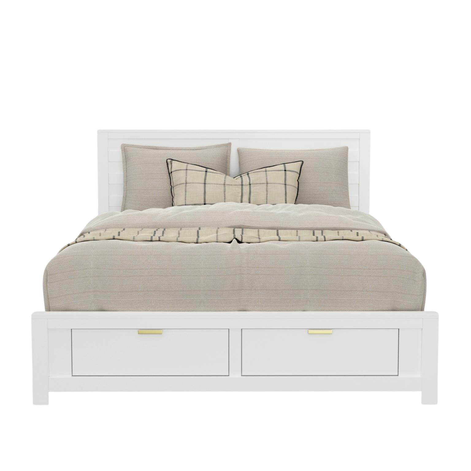 Carmel Collection Storage Bed - White